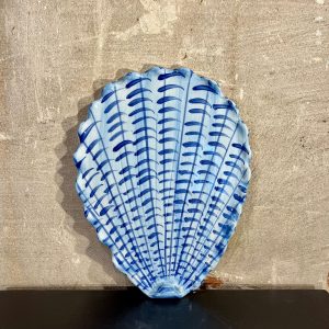 Jasmijnbloembinders - Schelpen bordje blauw