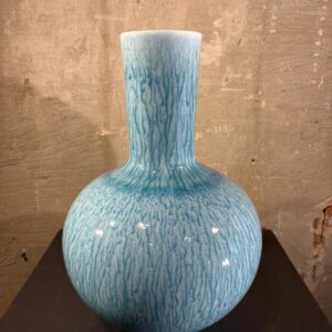 Aardewerk vaas blauw