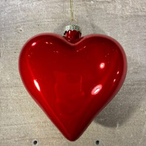 kerstornament rood hart